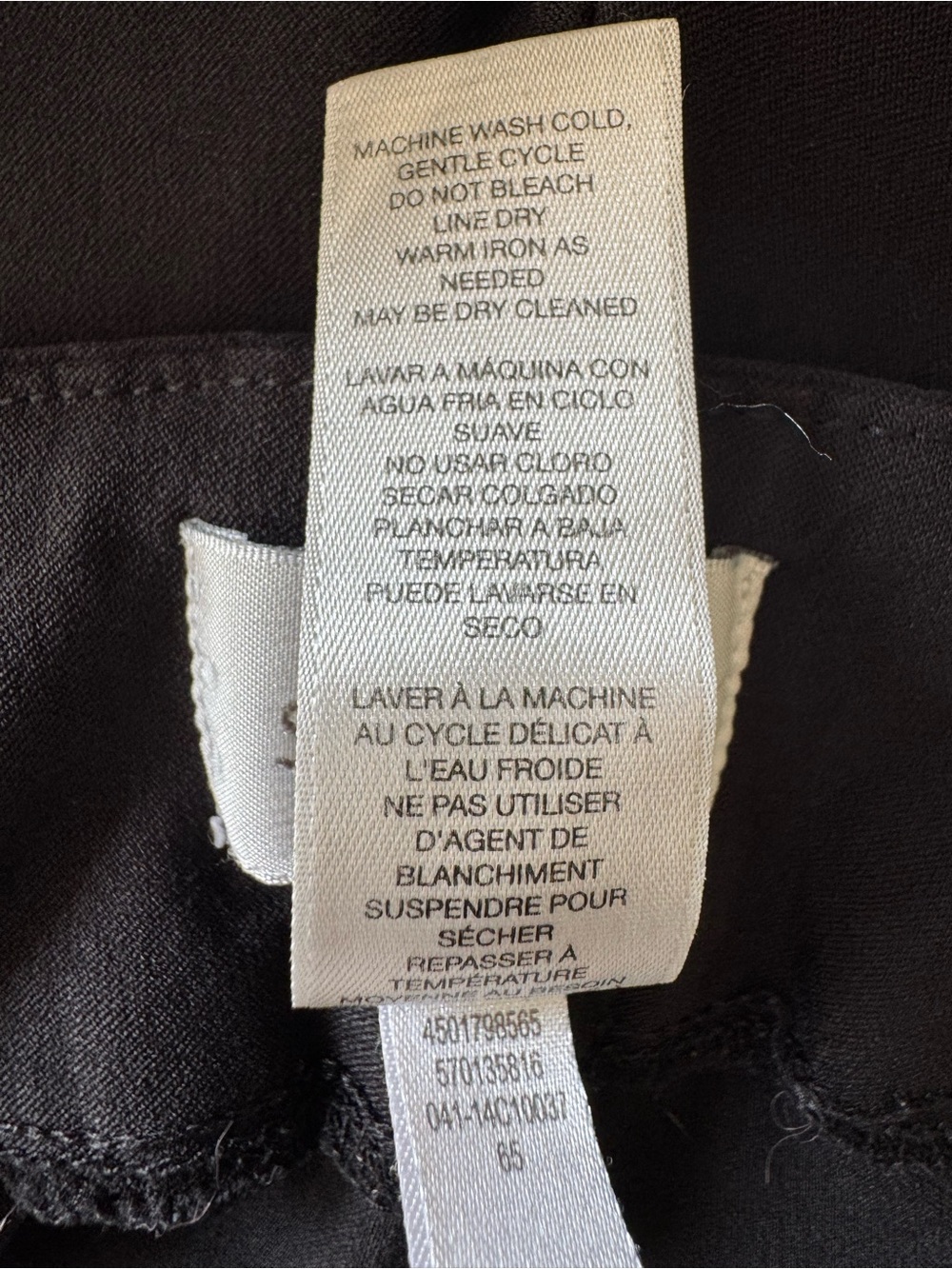 Chico’s So Slimming black womens dress pants size 3 / 16 US flat front stretch - Picture 14 of 14
